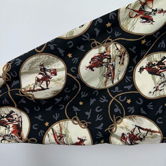 Panhandle Slim Women’s Vintage Western Cowboy Horse Equestrian All Over Print Bu - Picture 13 of 16